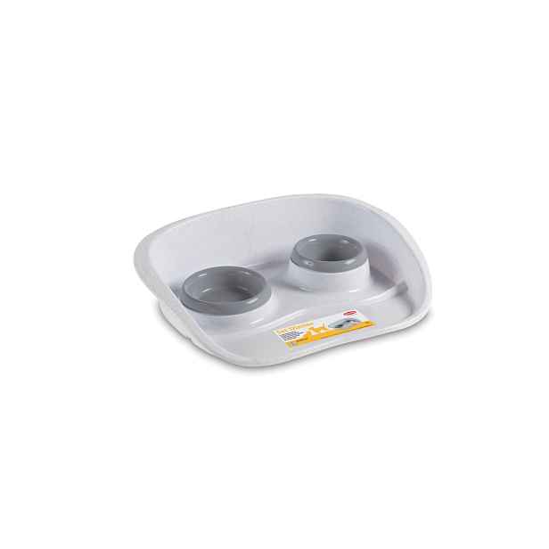 STEFANPLAST Plastová miska dvojitá, 1x 300 ml + 1x 250 ml