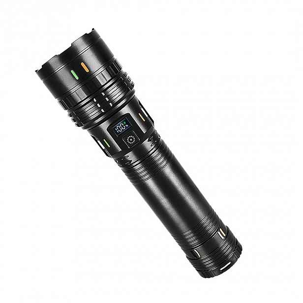 TEMU Super Jasná Svítilna s Vysokým Svítivým Účinkem, Vybavená Výkonnou LED Žárovkou, Odolný a Robustní Design, Nastavitelný Ramenní Popruh, USB