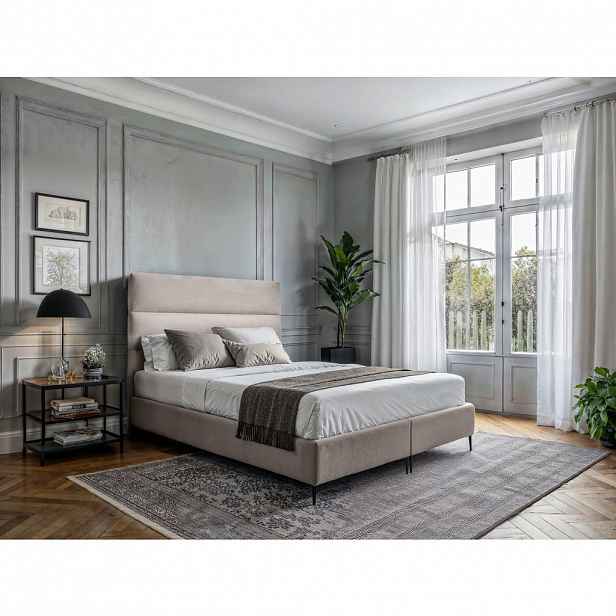 MID.YOU POSTEL BOXSPRING, 140/200 cm, krémová