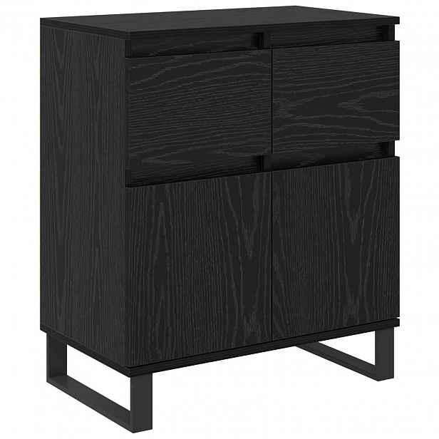 vidaXL Servírovací skříň Černý dub 60 x 35 x 70 cm