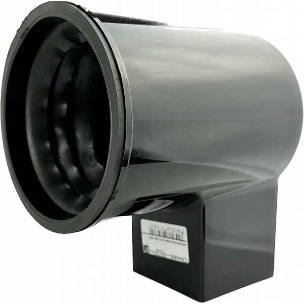 Adaptér Pvc redukce z trubky fi 110 mm na 80x80 mm Galeco OCEL2 černý 9005