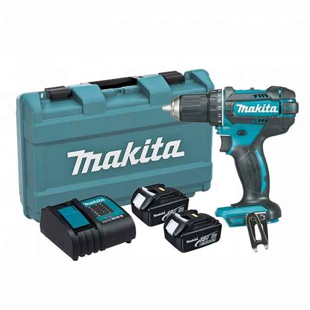 Aku Šroubovák Makita 18 V 3,0 Ah 62 Nm 2 akumulátory kufr