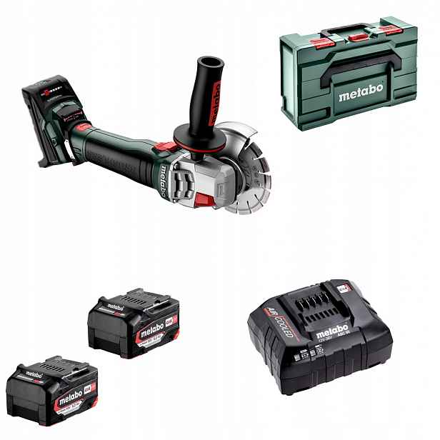 Úhlová bruska 18V W18 Lt Bl 11-125 2x4Ah Quick Metabo 613054650