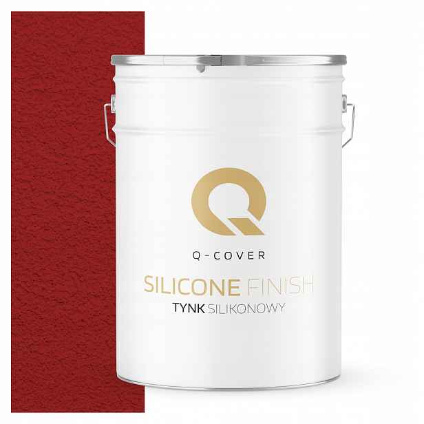 Silikonová Fasádní Omítka Červená Ral 3001 25KG Beránek Granulace 2.0mm