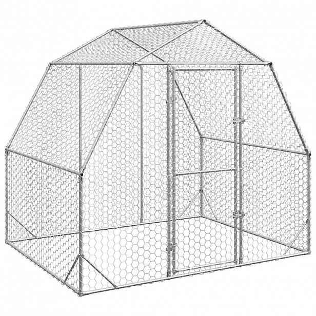 vidaXL Výběh pro slepice 2,5x2x2,25 m pozinkovaná ocel