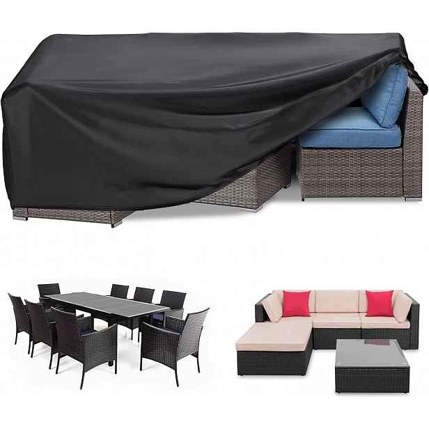 Obal na zahradní nábytek pro židle a stůl, voděodolná plachta 230×165 cm