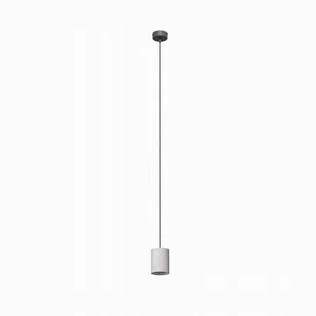 Nowodvorski závěsná lampa Shy betonová tuba GU10 35W šedá