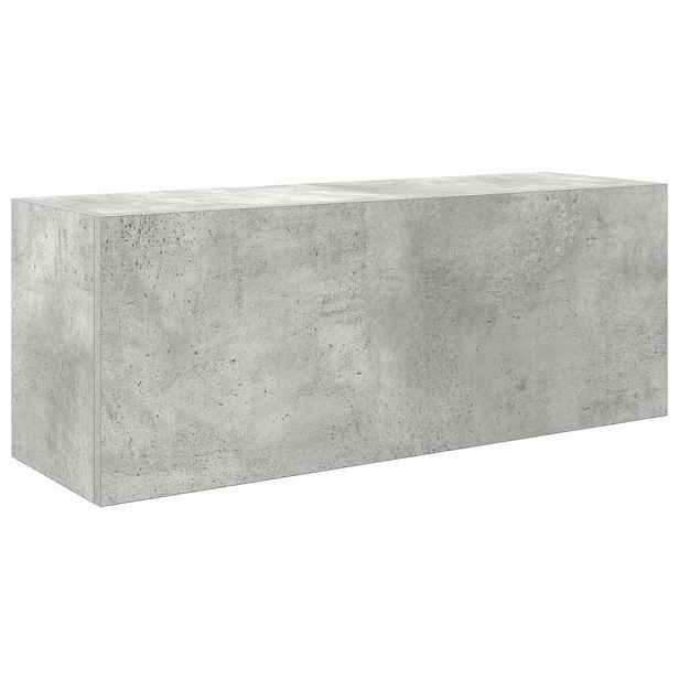 vidaXL Koupelnová nástěnná skříňka betonově šedá 80x25x30 cm kompozit