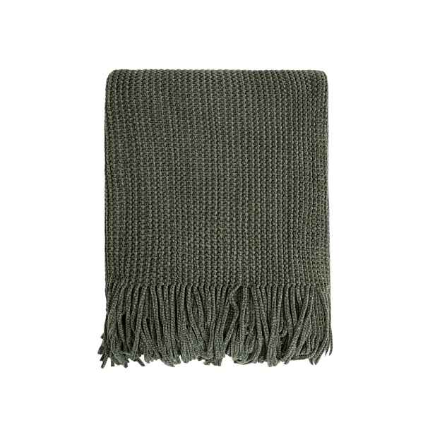 Deka Chenille šenilová khaki 130 x 170 cm Homla
