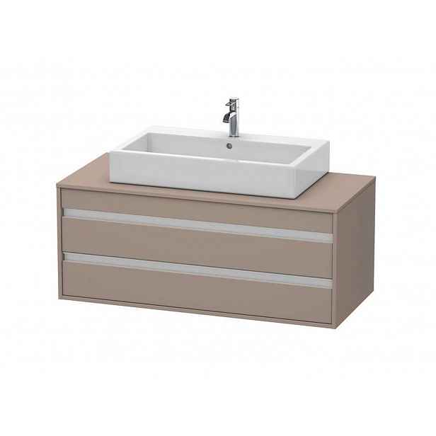 Duravit Ketho - Umyvadlová skříňka 50x120x55 cm, 2 zásuvky, Basalt Matt KT665604343