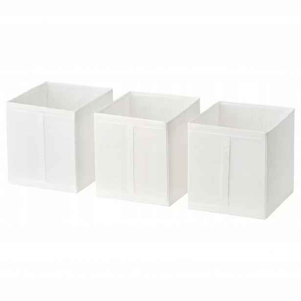 Ikea sada nádob Skubb 3ks bílá 31x34x33