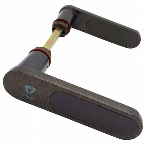 Klika Rb hnědá pro dveře Key-Lock, Mul-T-Lock, Witex