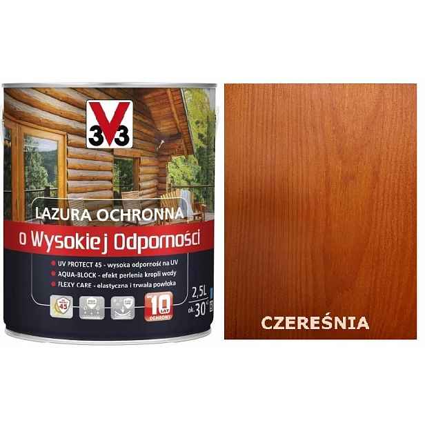 Lazura V33 Vysoká Odolnost 10 Let Třešeň 2,5 L