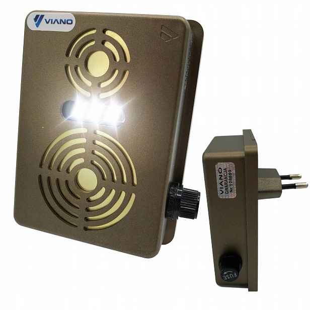 Odpuzovač Hlodavců Kun Myší Potkanů Viano Duo Gold Radar Stroboskop