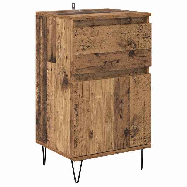 vidaXL Servírovací skříň Staré dřevo 35 x 40 x 70 cm Kompozitní dřevo