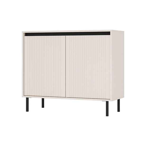 MASSENO KOMODA OSTIA, 100/85/40 cm 2 dvířky, béžová