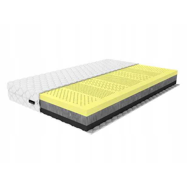 Matrace 120x190 19 Cm HR36 kg/m3 Dvě tvrdosti H3/H4 Prošívaný potah