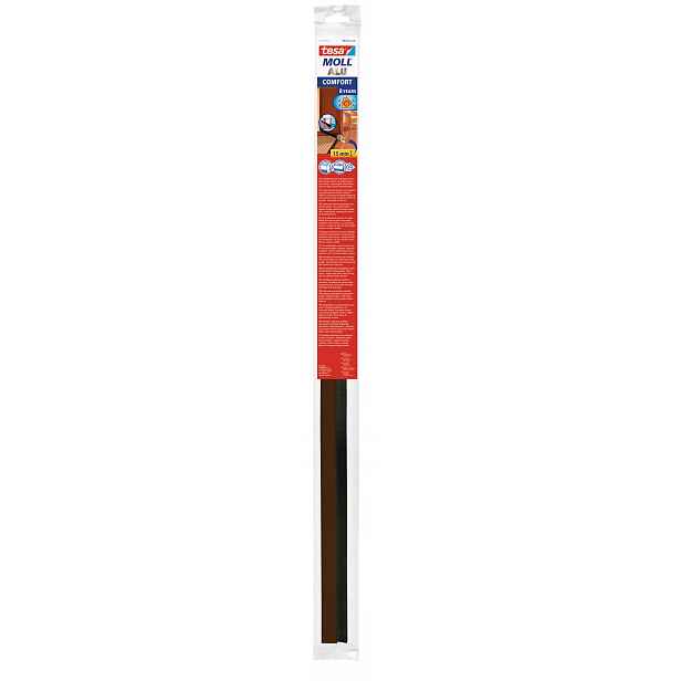 Tesa Kartáčová samolepicí lišta pod dveře hnědá 1 m x 40 mm
