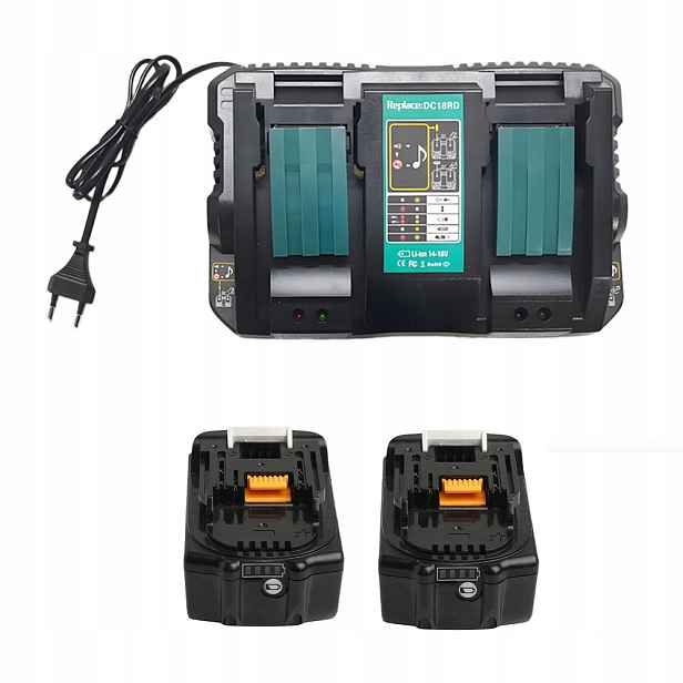Baterie 6000MAH 2 Ks Pro Makita BL1850 S Nabíječkou