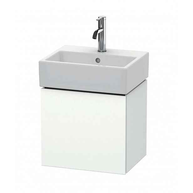 Duravit L-Cube - Umyvadlová skříňka 40x43x34 cm, 1 dvířka, panty vlevo, matná bílá LC6245L1818