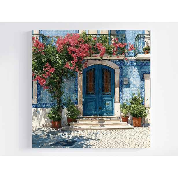 Obraz Na Plátně Canvas Město Španělsko Portugalsko Dveře Azulejo 50x50