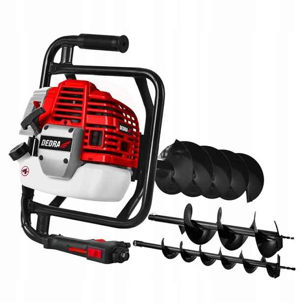 Spalovací vrtačka Dedra Půdní Vrták do země S Vrtákem 10/15/20 cm 52 cm³
