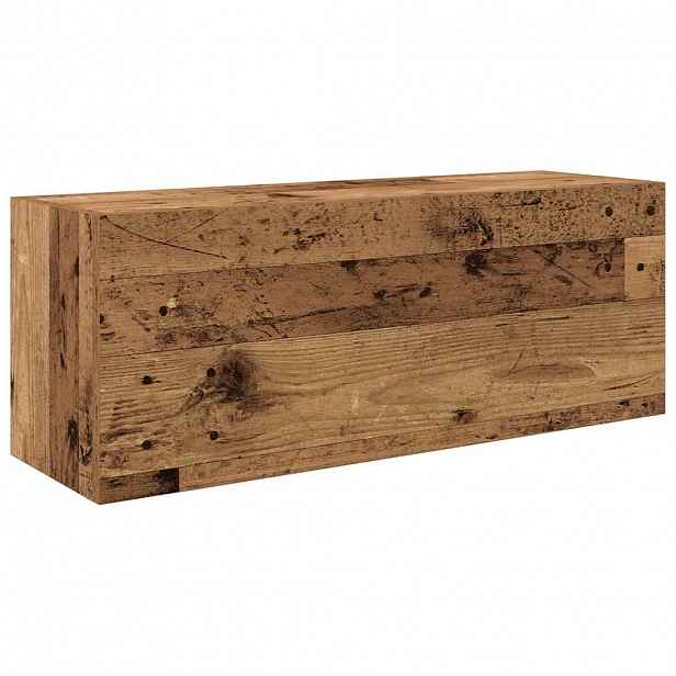 vidaXL Koupelnová nástěnná skříňka old wood 80 x 25 x 30 cm kompozit