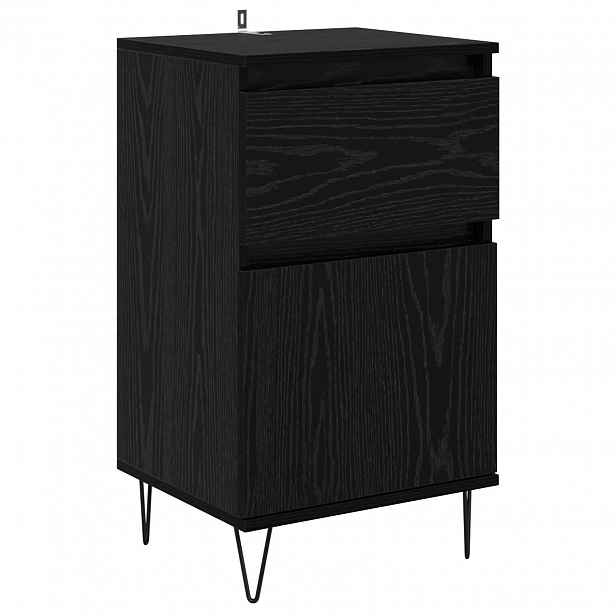 vidaXL Servírovací skříň Černý dub 35 x 40 x 70 cm Kompozitní dřevo