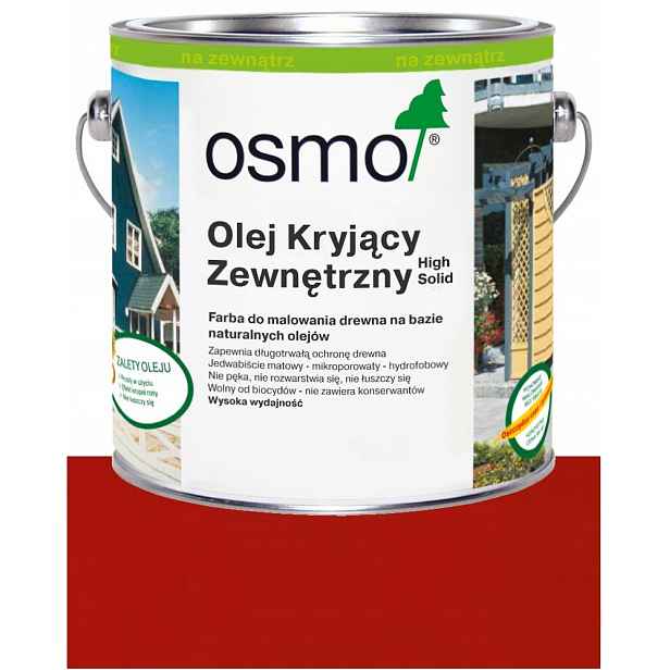 Osmo Vnější krycí olej pro fasády oken nábytku 2308 Červený 2,5L
