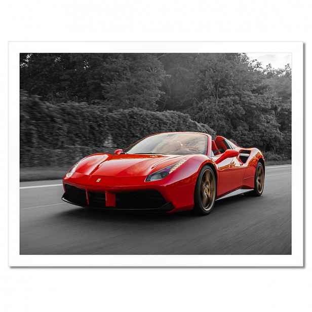 Plakáty v rámu 40x30 Červené Ferrari Fura