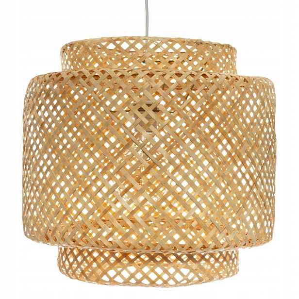 Stropní Svítidlo Ažurové stínítko Boho ve stylu Bambus 40 cm