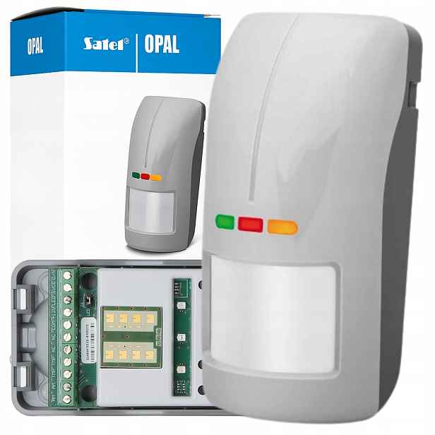 Venkovní duální pohybový detektor Satel Opal Gy Pir+mw digitální detekce IP54
