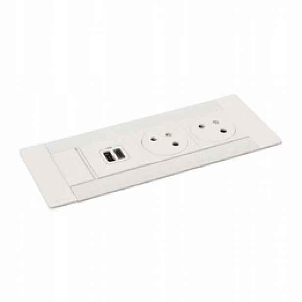 Zásuvka Multilink 2X2P+Z/USB Bílá Legrand 654771