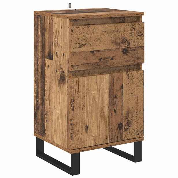 vidaXL Servírovací skříň Staré dřevo 35 x 40 x 70 cm Kompozitní dřevo