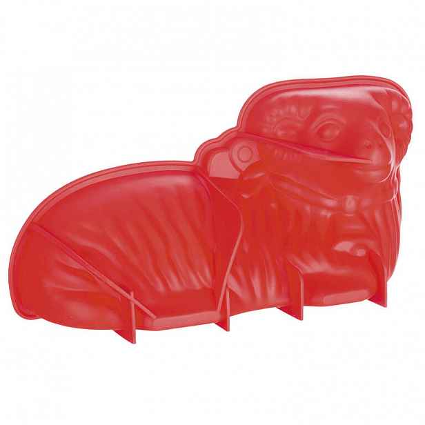 Červená forma na beránka 31,5x15,8x9,5cm silikonový