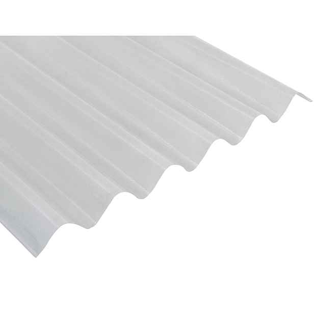 Deska polykarbonátová vlnitá MARLON CSE Strong VL 76/18 2UV čirá 1,3×1 060×3 000 mm