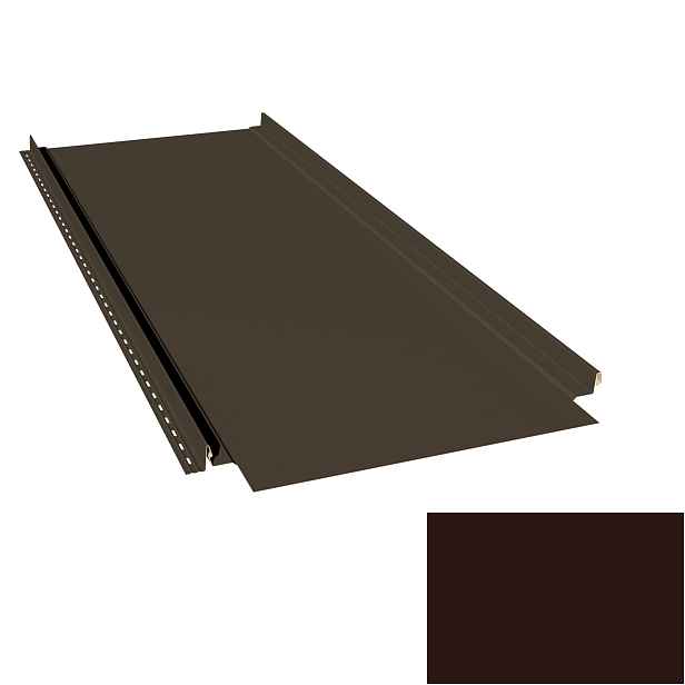 Krytina plechová LINEDEK 485 Flat PU 50 MAX MM020 hnědá Cut