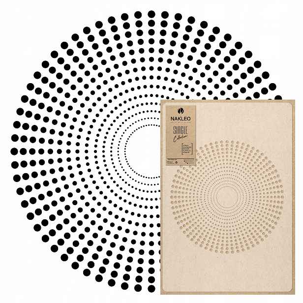 Malířská šablona Mandala L-full průměr 57 cm pro omítky Opakovaně Použitelný Omítka Beton