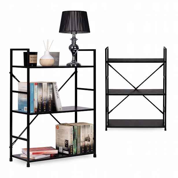 Regál ModernHome 59,5 cm x 80 cm x 23,5 cm černý