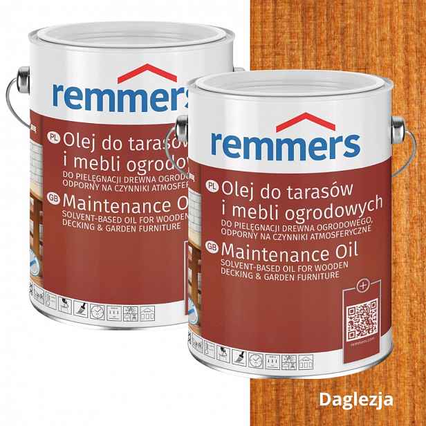 Remmers Pflege-ol Olej Na Terasy Nábytku Ze Dřeva 10L Daglezia Set 2x5L