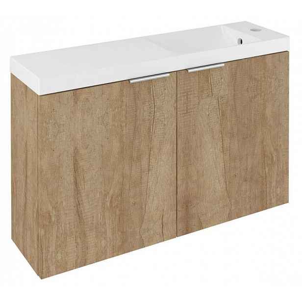 Sapho Latus - Umyvadlová skříňka X 79x50x22 cm, 2x dvířka, dub alabama LT110-SET06