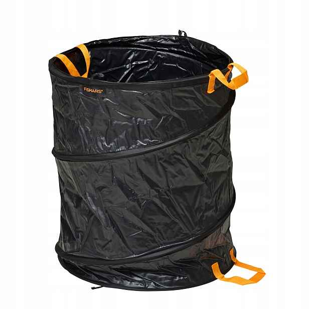 Fiskars Solid Popup Zahradní koš skládací listí tráva odpadky pytel 172L