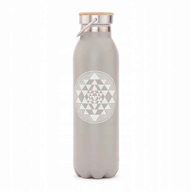 Termoláhev Bodhi 600 ml nerezová ocel, vzor Yant, matná černá