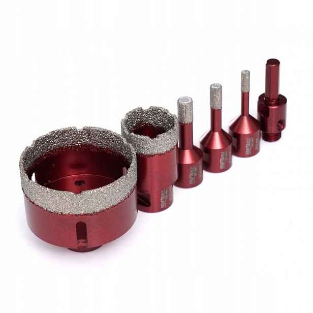 Diamantové Děrovačky M14 5 Elementů Kraft&Dele