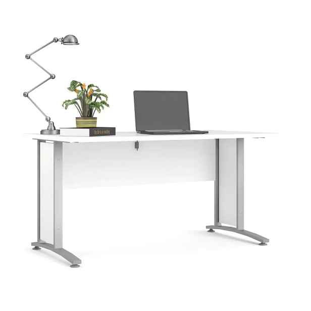 Falco Psací stůl Office 402/437 bílá/silver grey