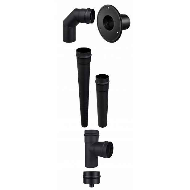 Komínový Set Darco Pro Peletová Kamna Pelet Fi 80 1,5 M, Komínový Set
