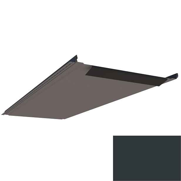 Krytina plechová LINEDEK 485 Flat SP 25 LESK 2G016 antracitově šedá BentCut