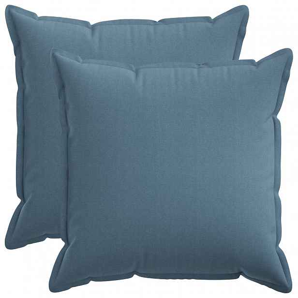 vidaXL Povlak na polštář 2 pcs HOUTEN Modrá džínovina 65 x 65 cm