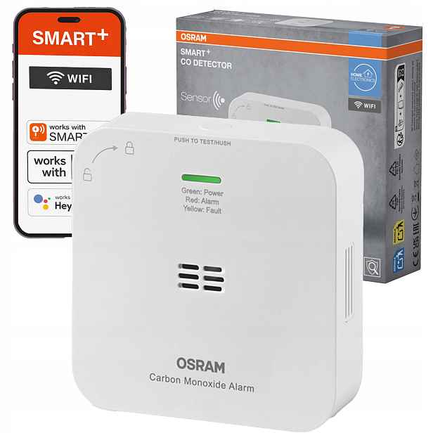 Inteligentní Bezdrátový Detektor Oxidu Uhelnatého Alarm Smart WiFi 2.4GHz