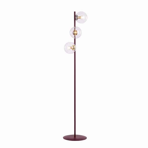 Podlahová lampa Magnus 3-bodová, 3 skleněné stínítka, E14